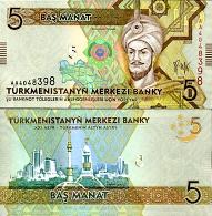 *5 Manat Turkménsko 2009, P23 UNC - Kliknutím na obrázok zatvorte -